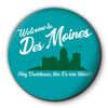 Des Moines S&#39;s are Silent Round Coaster - Bozz Prints