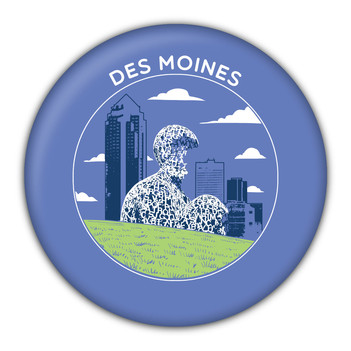 Des Moines Sculpture Park Coaster - Bozz Prints