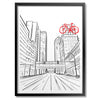 Des Moines Travelers Bike Print - Bozz Prints