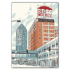 Des Moines Umbrella Greeting Card - Bozz Prints