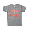 Des Moines Umbrella Grey Kids T-Shirt - Bozz Prints