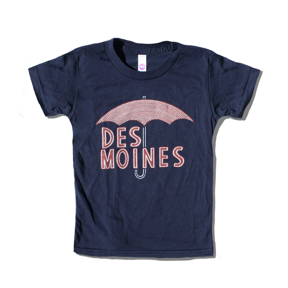 Des Moines Umbrella Kids T-Shirt - Bozz Prints