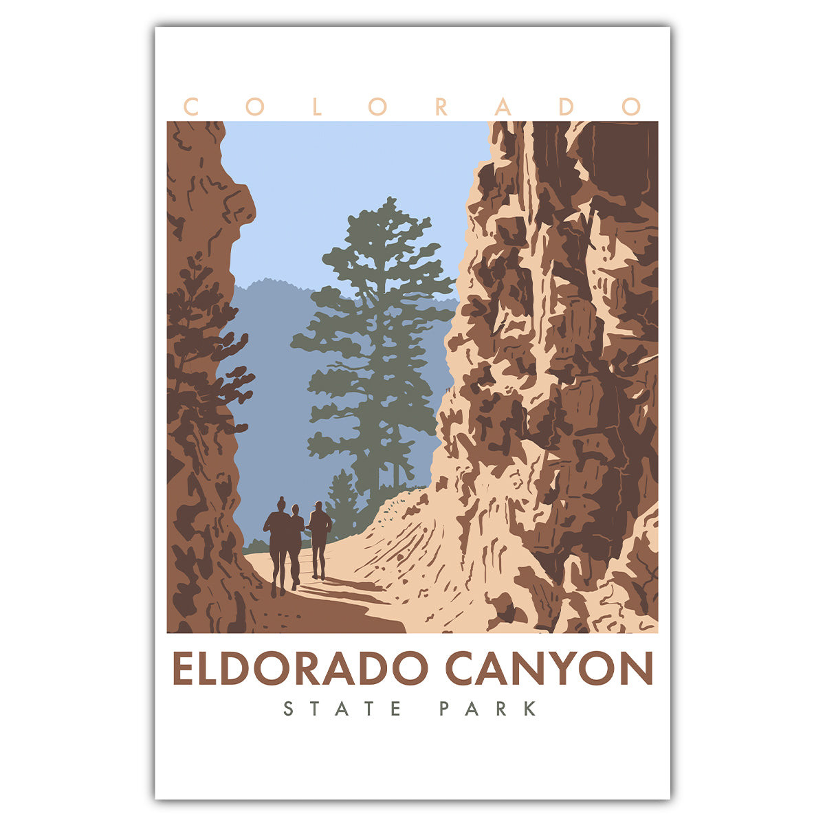 Eldorado Canyon - Colorado State Park Postcard - Bozz Prints