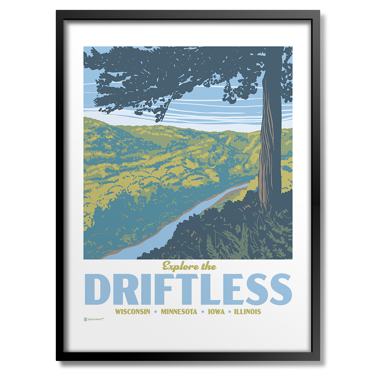 Explore the Driftless Print - Bozz Prints