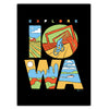 Explore Iowa Greeting Card - Bozz Prints