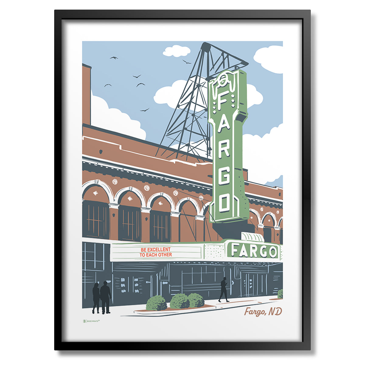 Fargo Theatre Print - Bozz Prints
