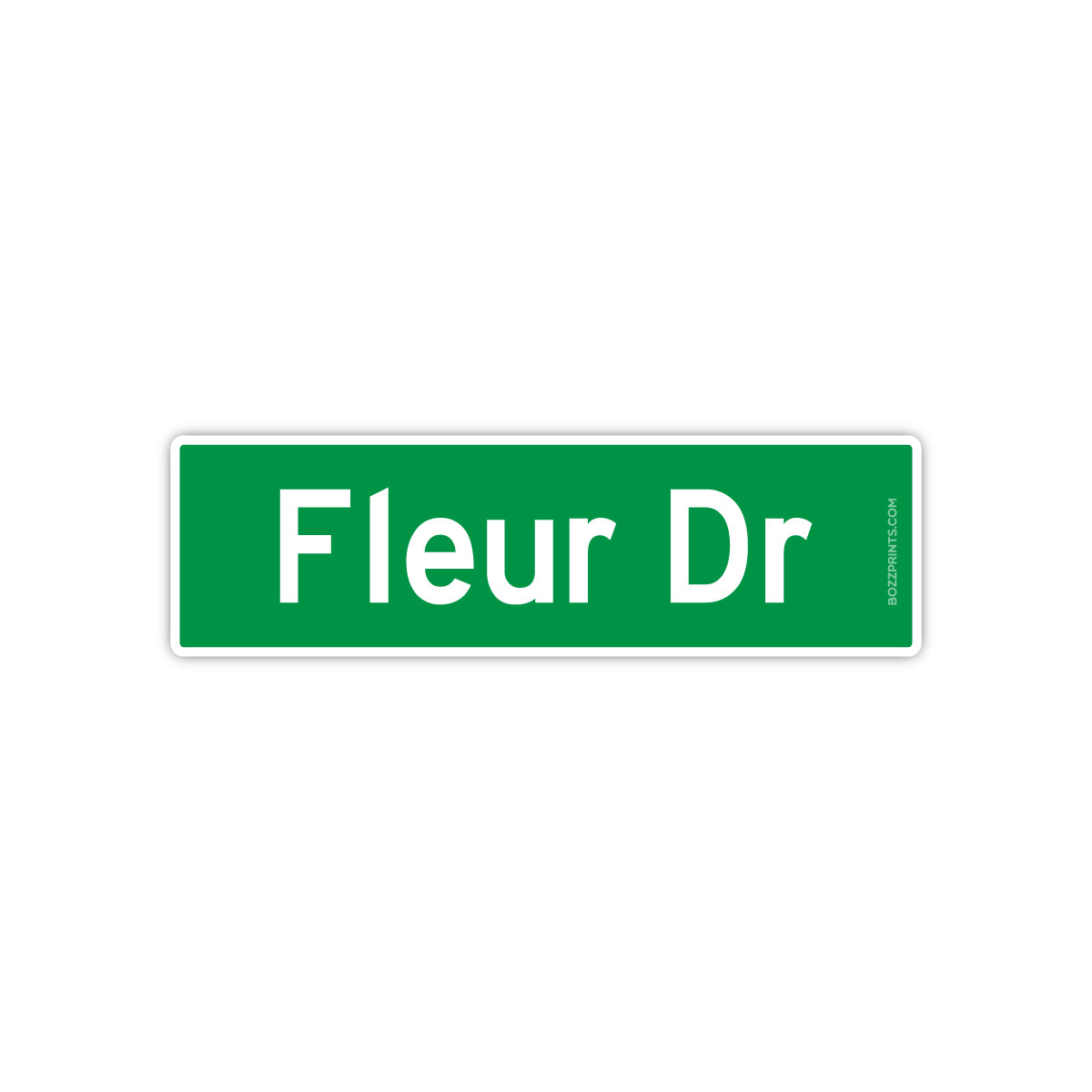 Fleur Drive - Des Moines Street Signs - Bozz Prints