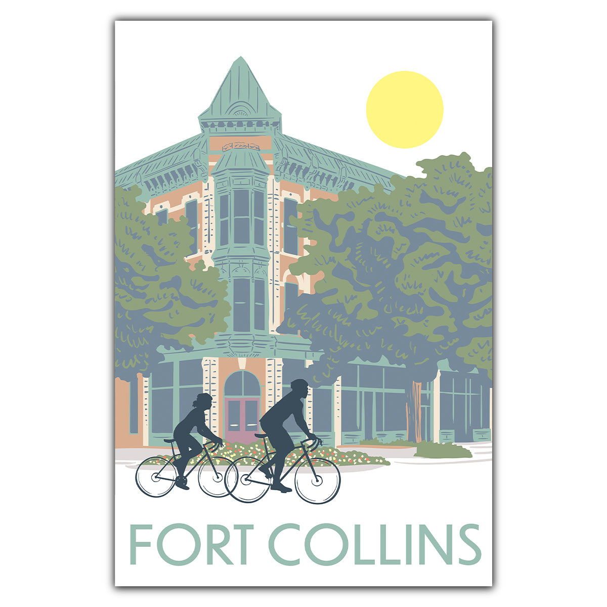 Downtown Fort Collins Postcard - Bozz Prints