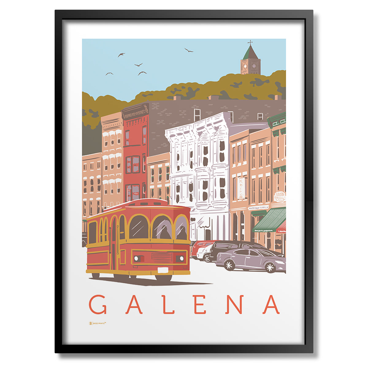 Galena Main Street Print - Bozz Prints