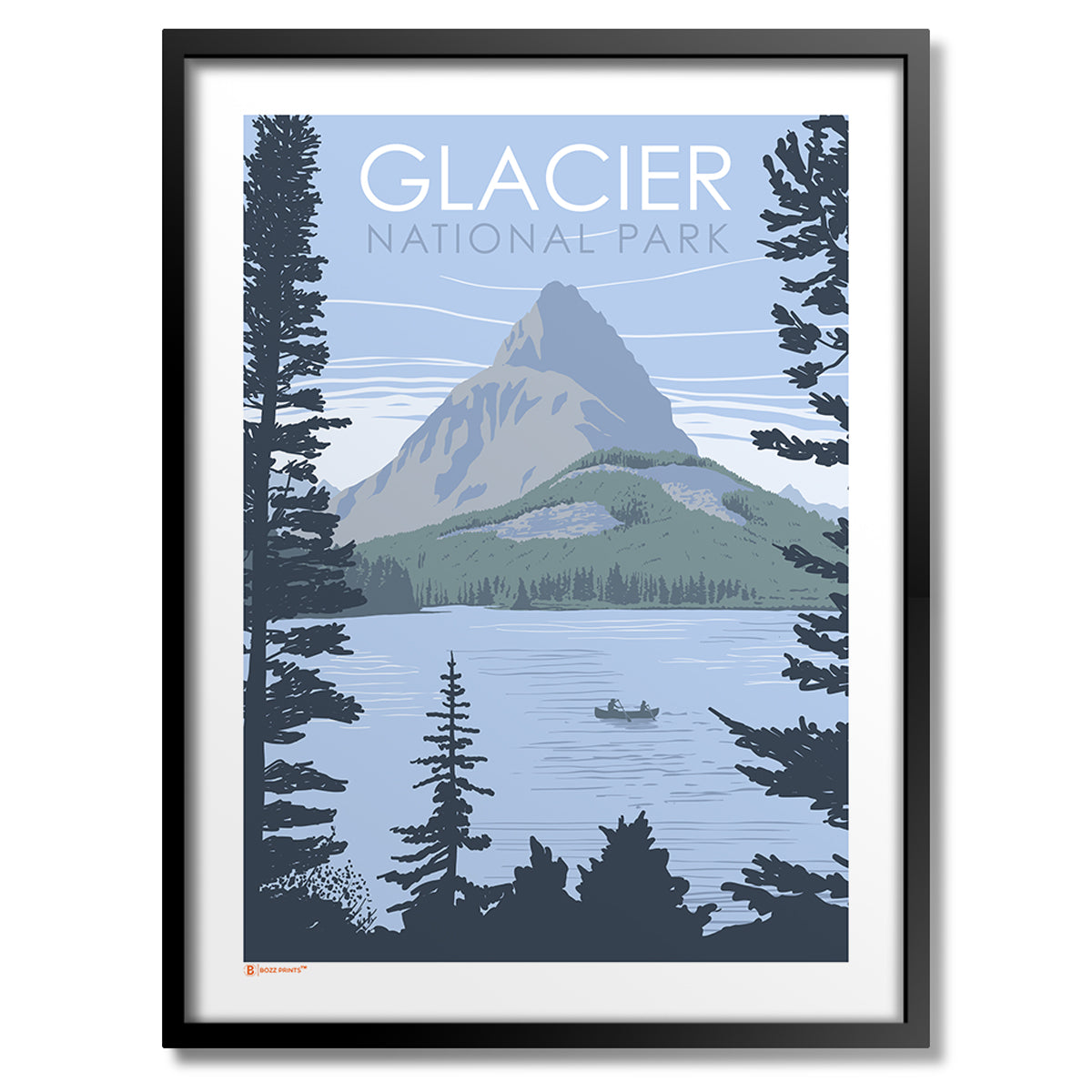 Glacier National Park Swiftcurrent Lake Print - Bozz Prints