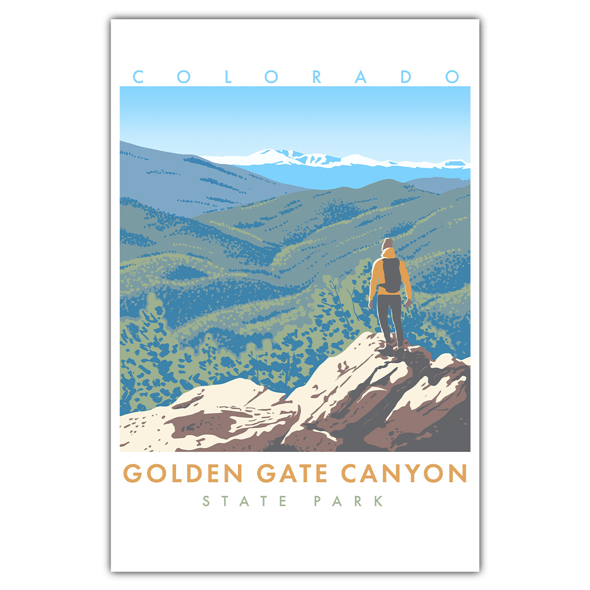 Golden Gate Canyon - Colorado State Park Postcard - Bozz Prints