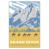 Grand Teton National Park Horseback Postcard - Bozz Prints