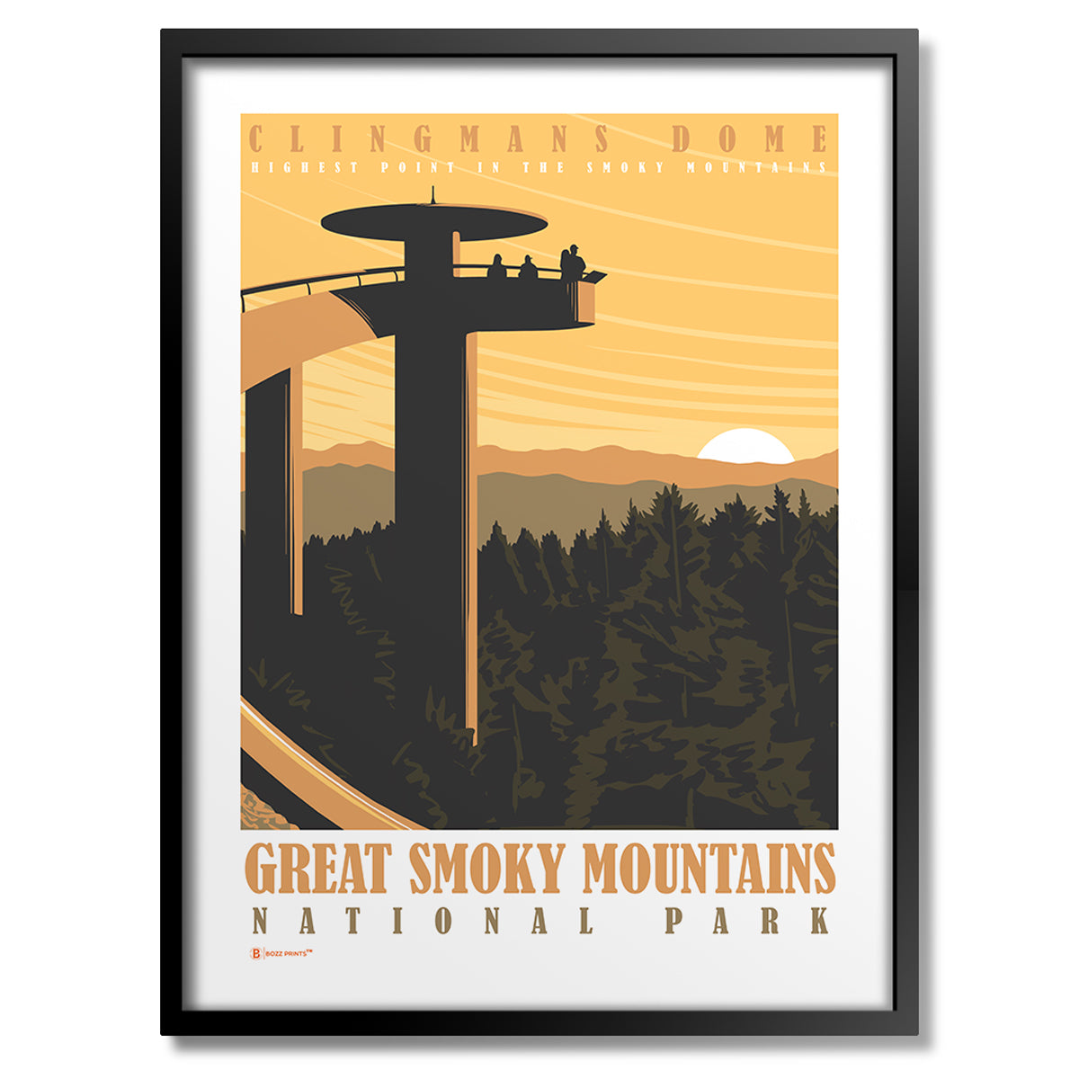 Great Smoky Mountains National Park Clingmans Dome Print - Bozz Prints