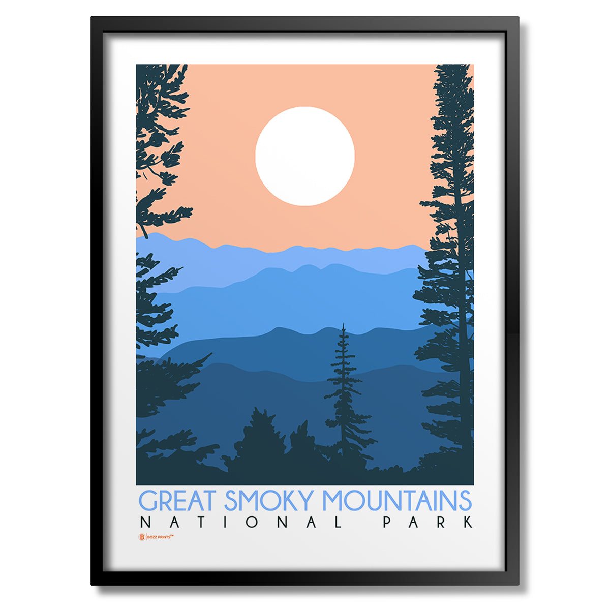 Great Smoky Mountains National Park Newfound Gap Print - Bozz Prints