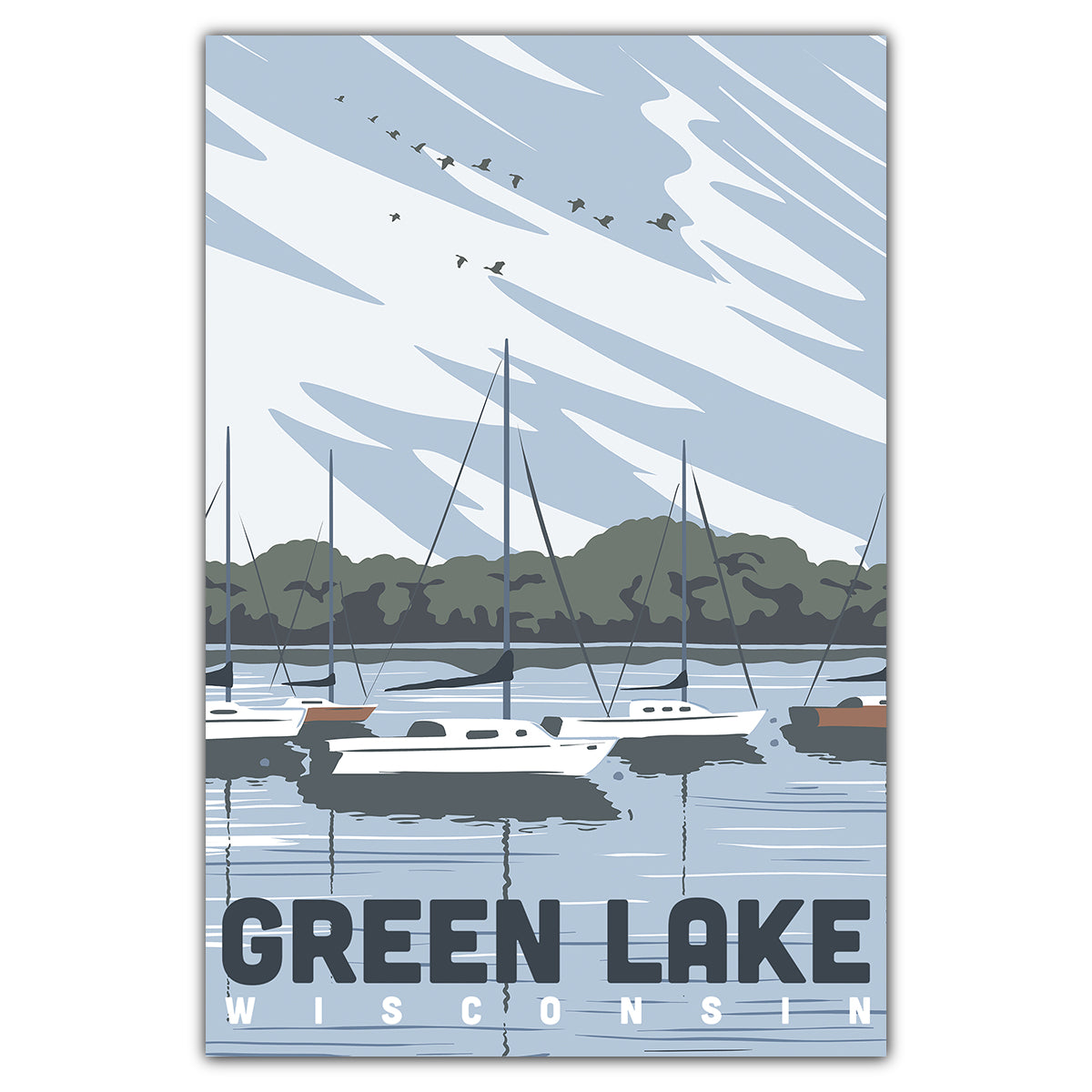 Green Lake Wisconsin Postcard