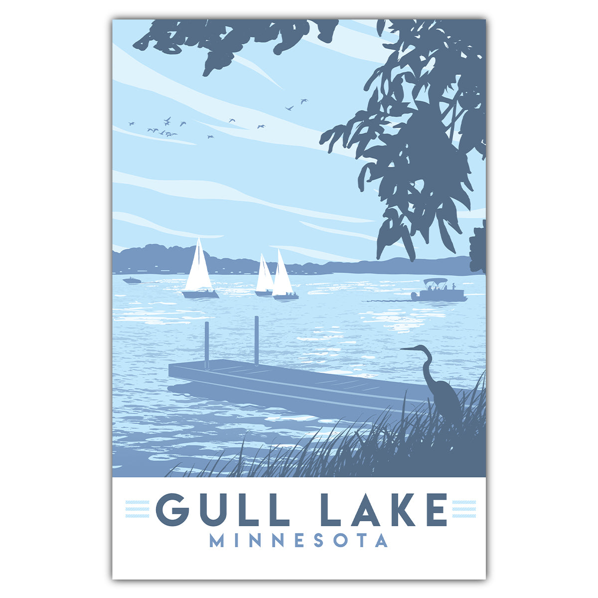 Gull Lake Postcard - Bozz Prints