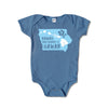 Hawaii Backwards is Iiawah Ocean Blue Onesie - Bozz Prints