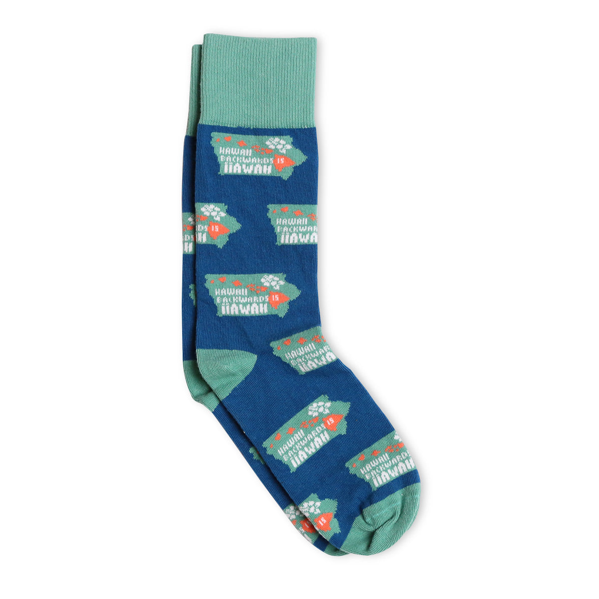 Hawaii Backwards Is Iiawah Socks - Bozz Prints