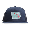 Hawaii Backwards is Iiawah Navy Trucker Hat - Bozz Prints