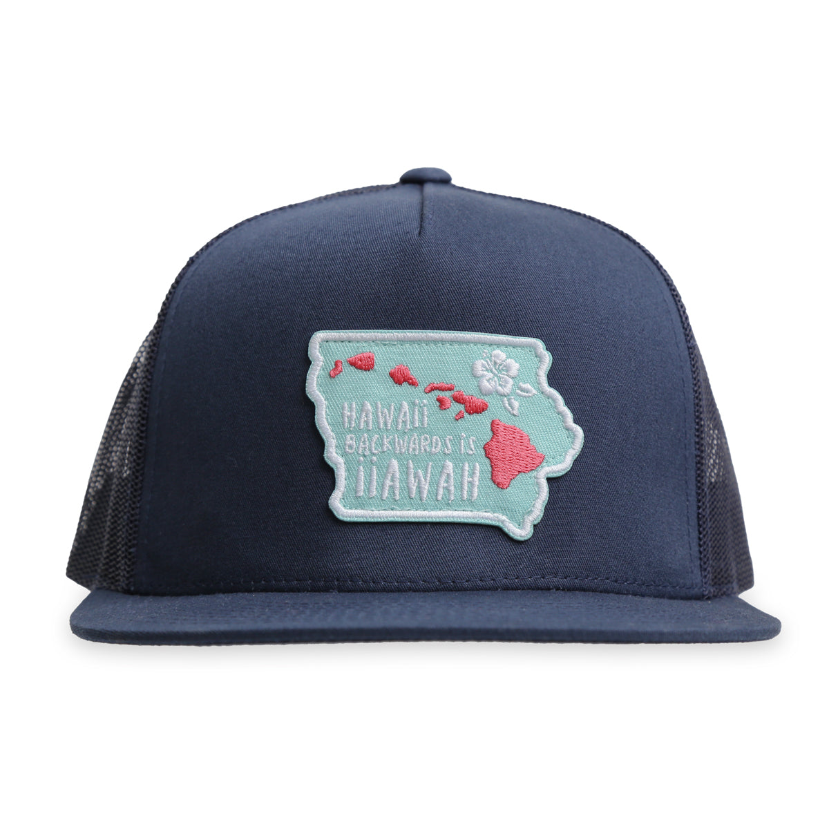 Backwards sales trucker hat