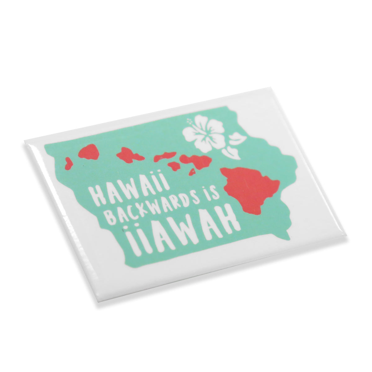 HAWAII BACKWARDS IS IIAWAH SEAFOAM - Bozz Prints