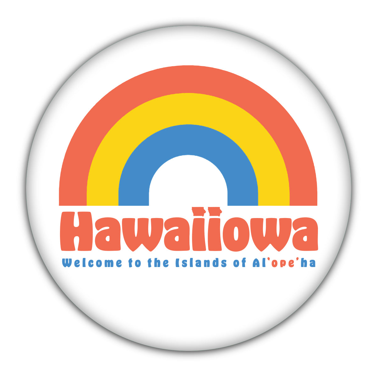 Hawiiowa Round Coaster - Bozz Prints