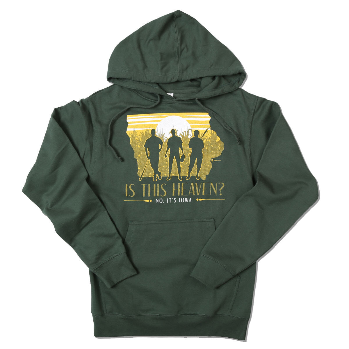 Is This Heaven? No, It's Iowa Hooded Sweatshirt - Bozz Prints