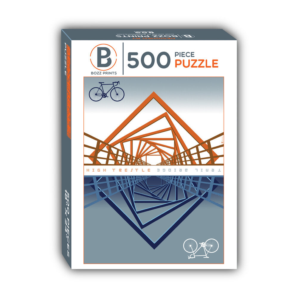 High Trestle Trail Bridge Jigsaw Puzzle - Bozz Prints