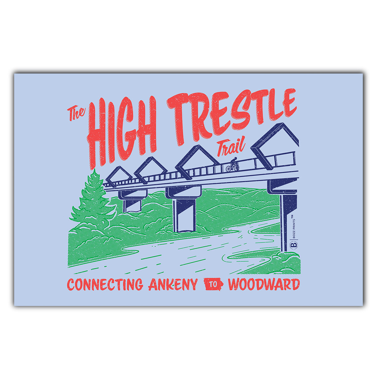 High Trestle Trail Vintage Postcard - Bozz Prints