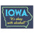 I.O.W.A. (It's Ok With Alcohol) Navy Greeting Card - Bozz Prints