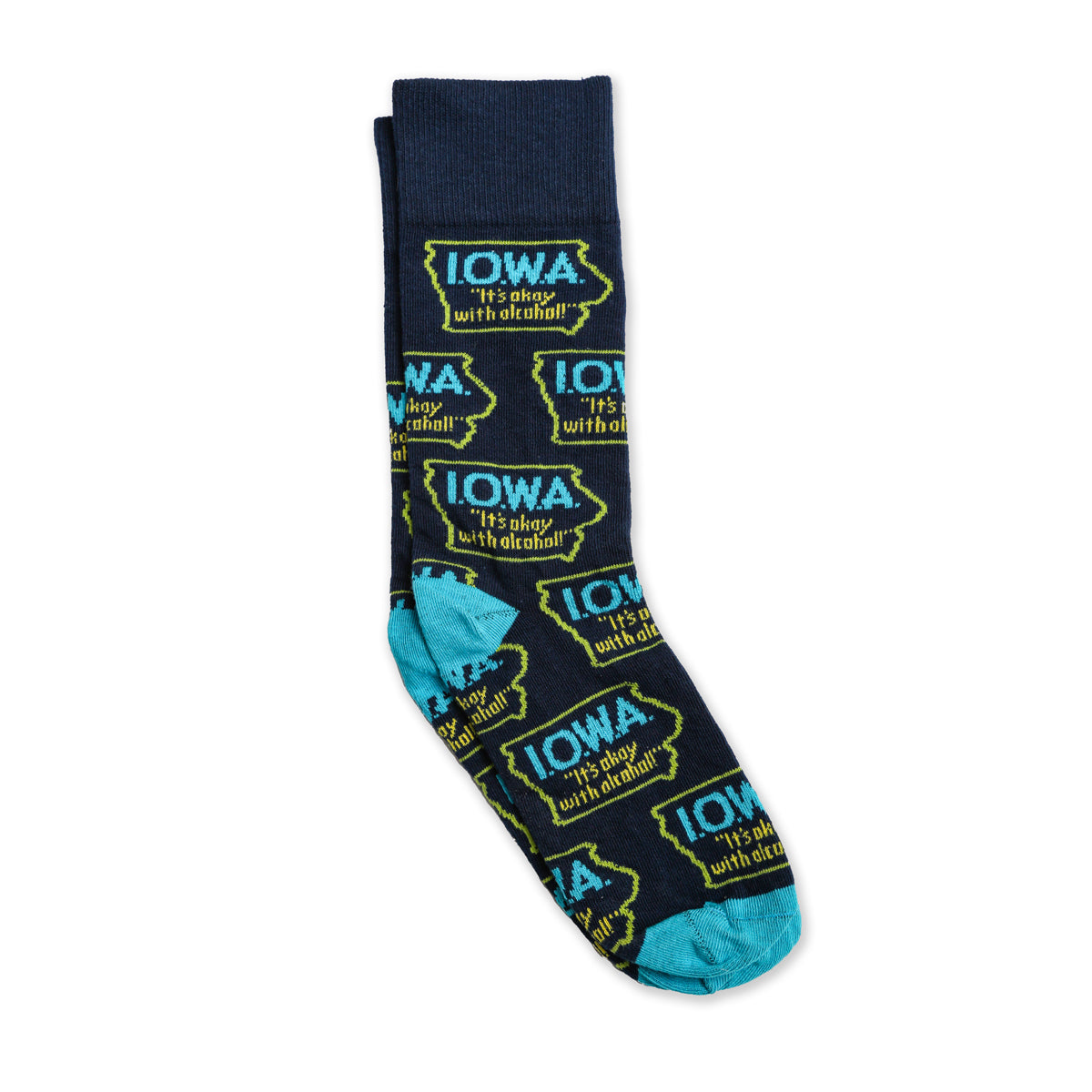 I.O.W.A. It's Ok With Alcohol Socks - Bozz Prints