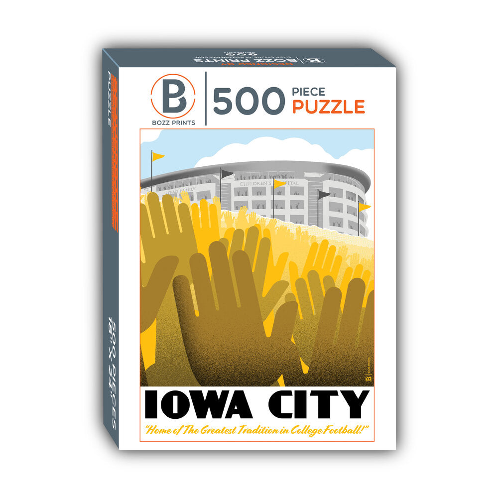 Iowa City Wave Jigsaw Puzzle - Bozz Prints