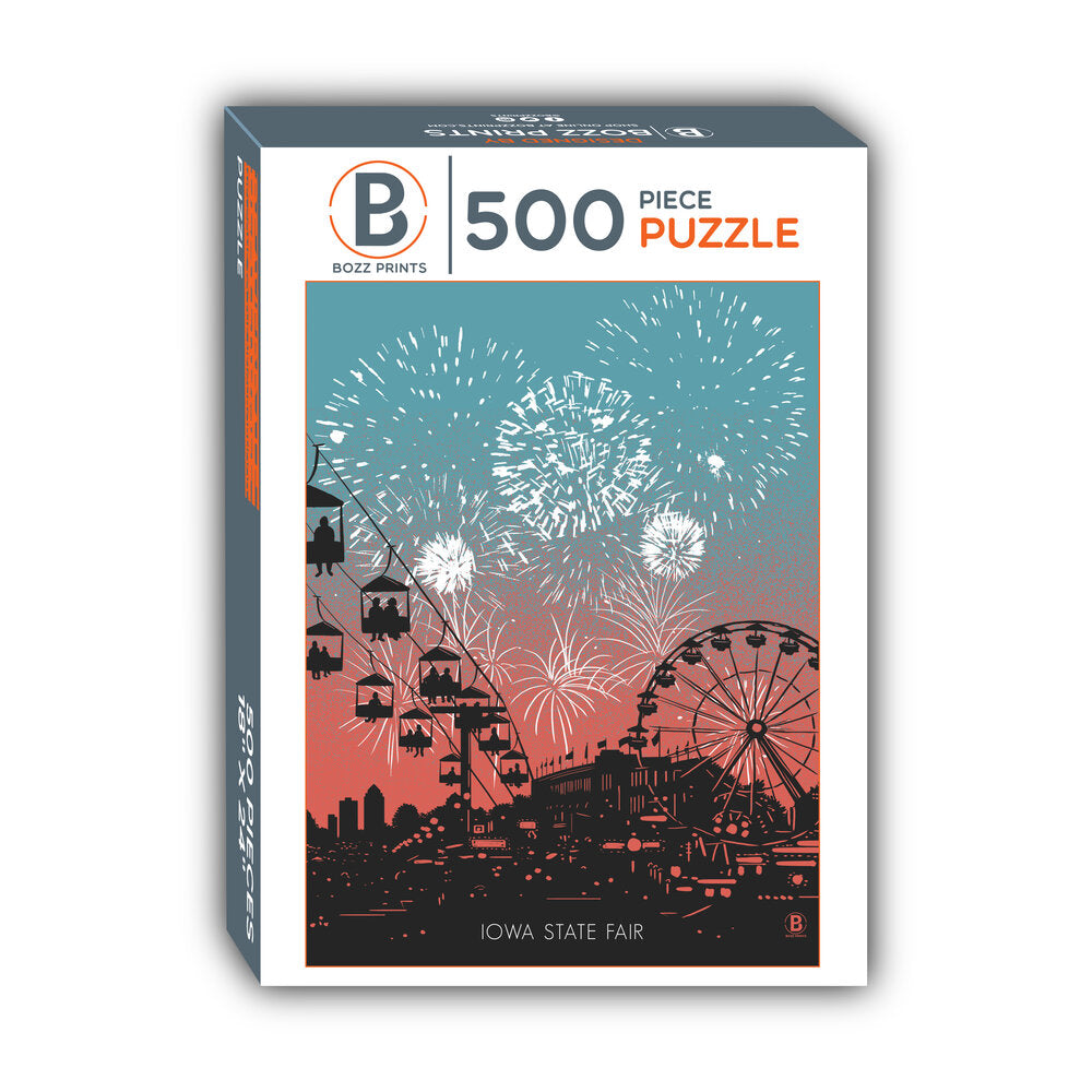 Iowa State Fair Fireworks Jigsaw Puzzle - Bozz Prints