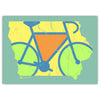Iowa Bike Outline Greeting Card - Bozz Prints
