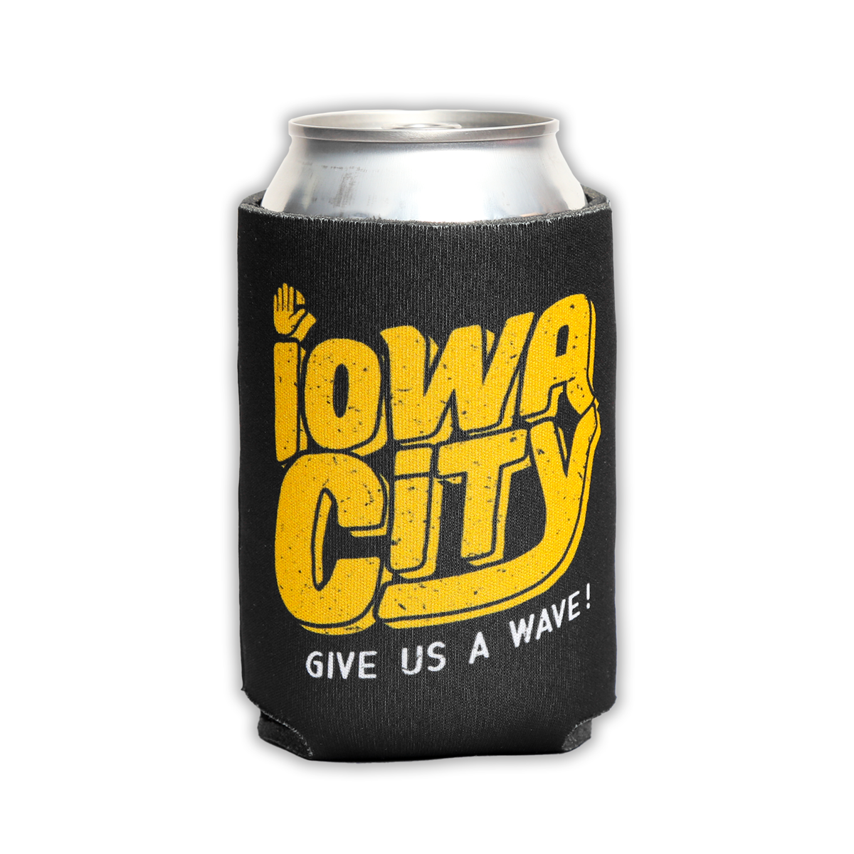 Iowa City Give Us A Wave Can Cooler - Bozz Prints