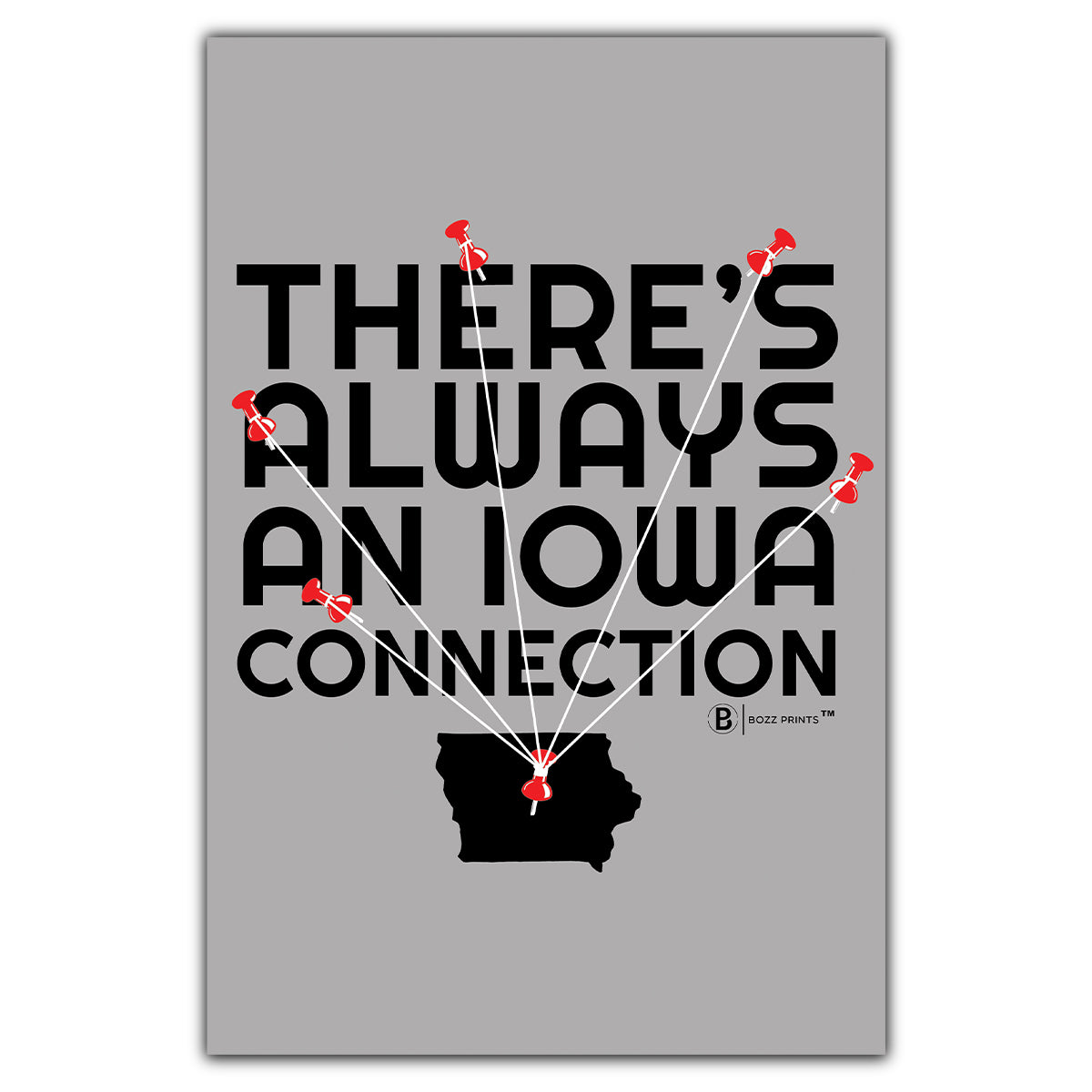 There's Always an Iowa Connection Postcard