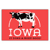 Iowa Does A Body Good Postcard - Bozz Prints