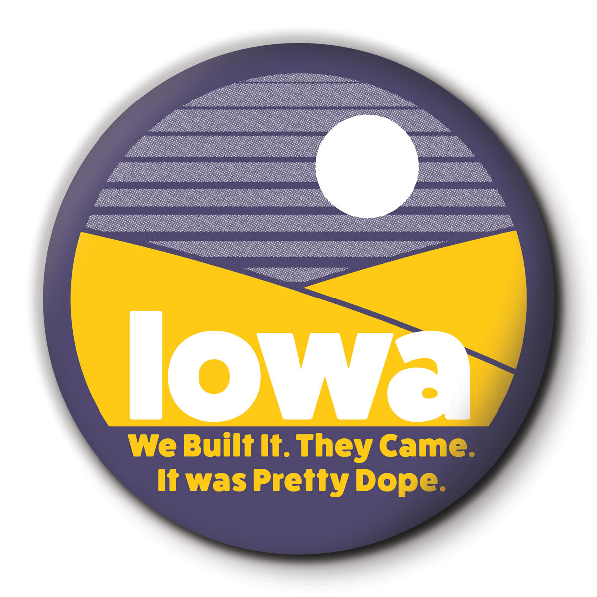 Iowa Pretty Dope Round Coaster - Bozz Prints