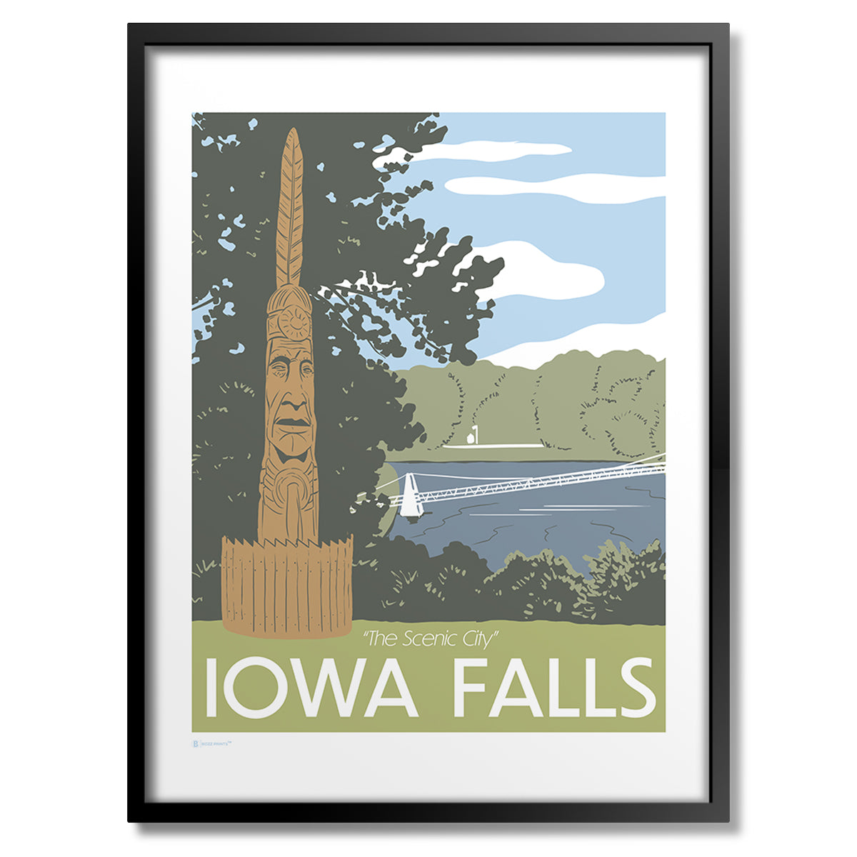 Iowa Falls Print - Bozz Prints
