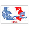 Iowa Flag Postcard - Bozz Prints
