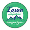 Iowa Mountains are Calling Round Coaster - Bozz Prints