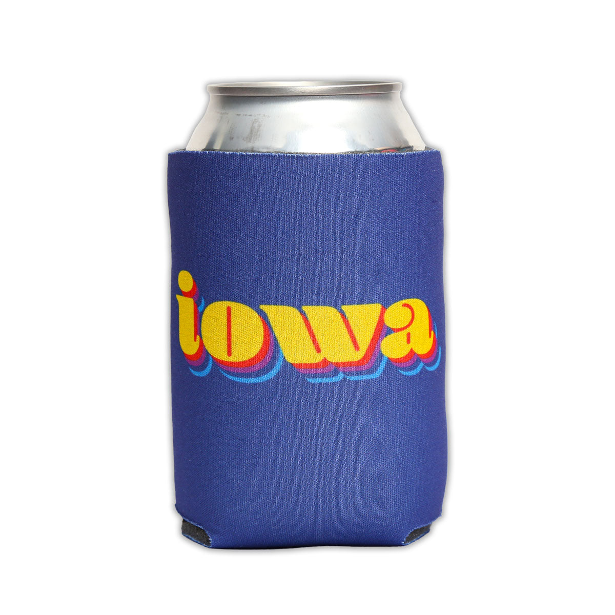 Iowa Retro Can Cooler - Bozz Prints