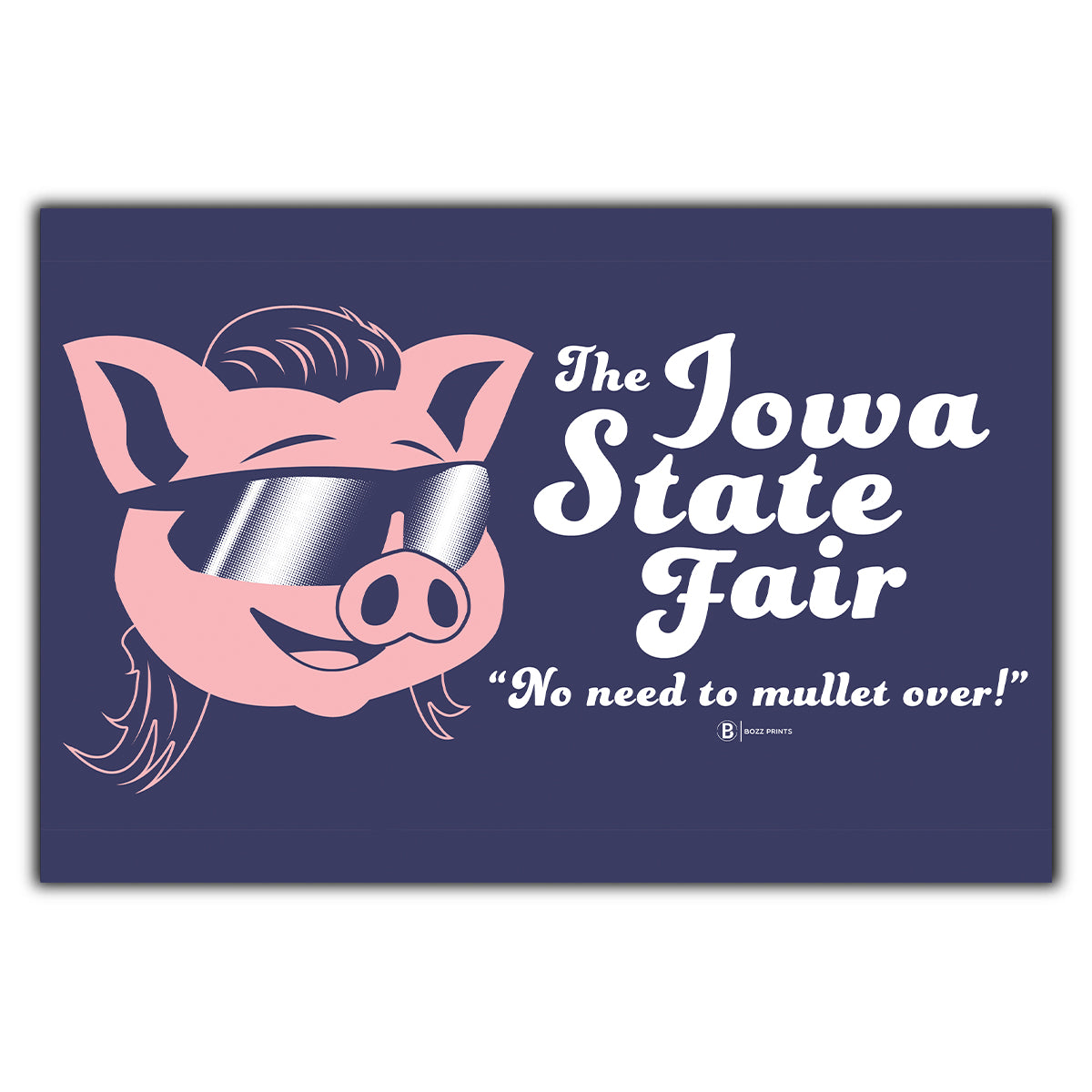 Iowa State Fair Mullet Postcard - Bozz Prints