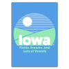Iowa Fields, Dreams, and Lot of Vowels Greeting Card - Bozz Prints