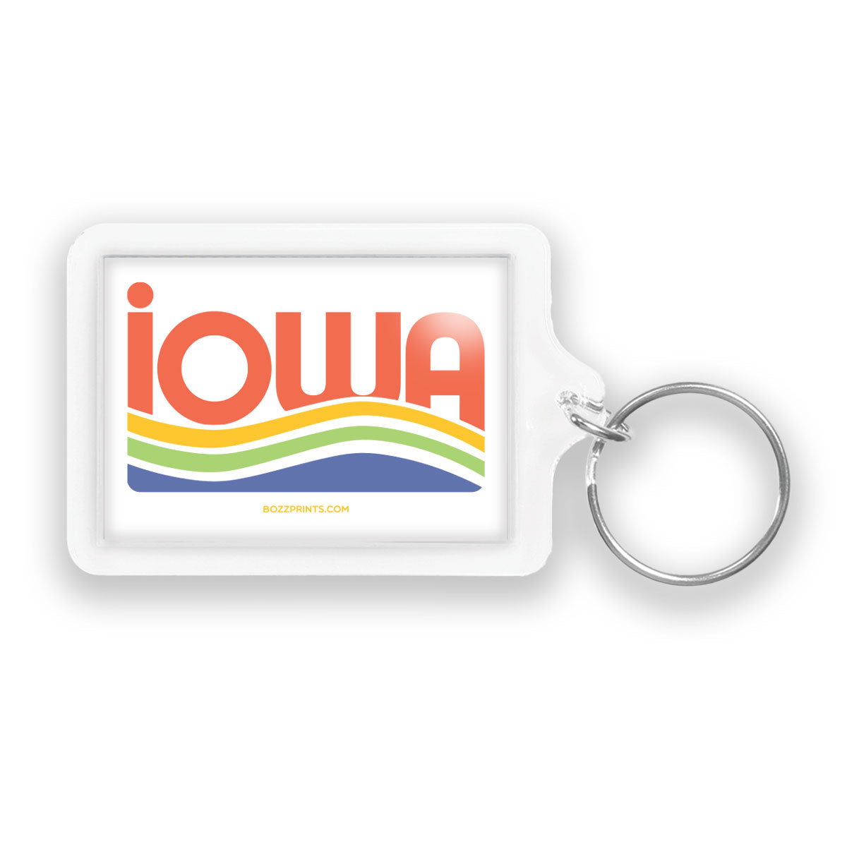 Iowa Waves Keychain - Bozz Prints
