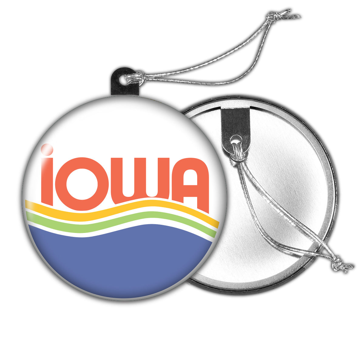 Iowa Waves Holiday Ornament - Bozz Prints