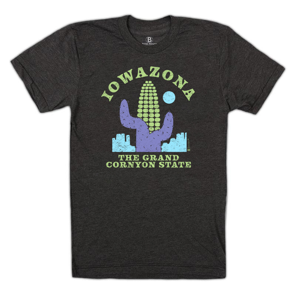 Iowazona Black T-Shirt - Bozz Prints