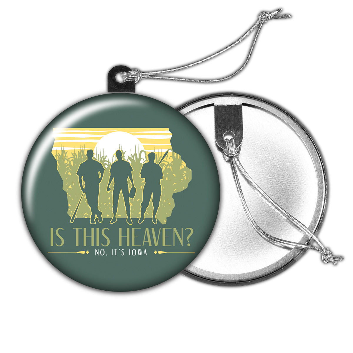 Is This Heaven? No, it's Iowa Holiday Ornament - Bozz Prints