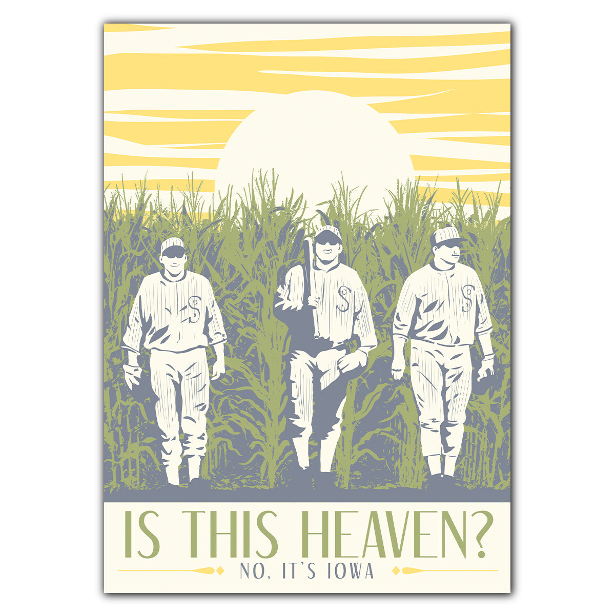 Is This Heaven? Greeting Card - Bozz Prints