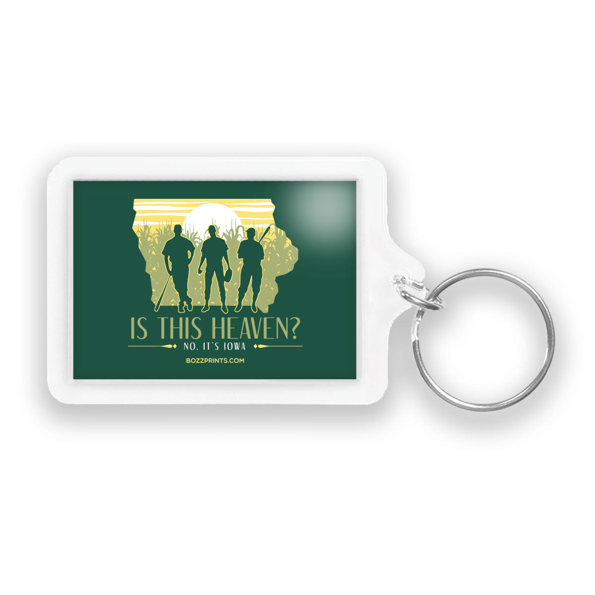 Is This Heaven? No, It's Iowa Keychain - Bozz Prints